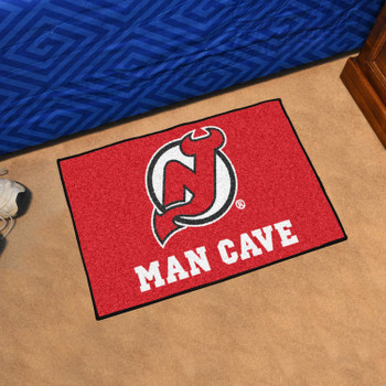 19" x 30" New Jersey Devils Man Cave Starter Red Rectangle Mat