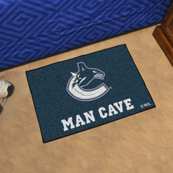 19" x 30" Vancouver Canucks Man Cave Starter Navy Rectangle Mat