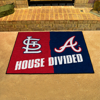 33.75" x 42.5" Cardinals / Braves House Divided Rectangle Mat