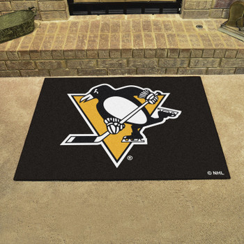 33.75" x 42.5" Pittsburgh Penguins All Star Black Rectangle Rug