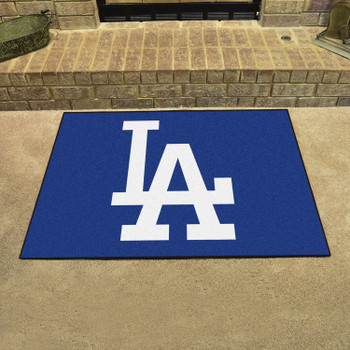 33.75" x 42.5" Los Angeles Dodgers Logo All Star Blue Rectangle Rug