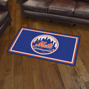 3' x 5' New York Mets Blue Rectangle Rug