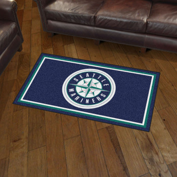 3' x 5' Seattle Mariners Navy Rectangle Rug