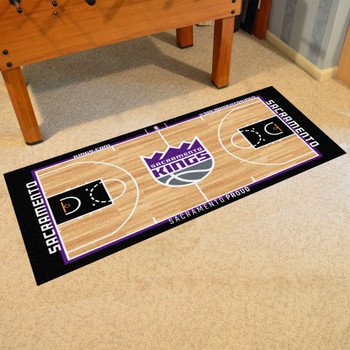 29.5" x 54" Sacramento Kings NBA Court Purple Rectangle Runner Mat