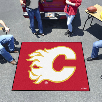 59.5" x 71" Calgary Flames Red Tailgater Mat