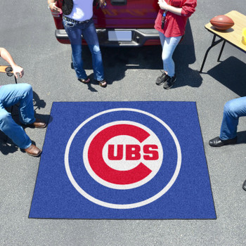 59.5" x 71" Chicago Cubs Logo Blue Tailgater Mat