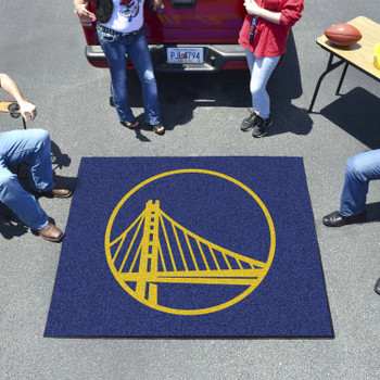 59.5" x 71" Golden State Warriors Blue Tailgater Mat