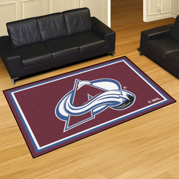 59.5" x 88" Colorado Avalanche Maroon Rectangle Rug