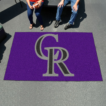 59.5" x 94.5" Colorado Rockies Purple Rectangle Ulti Mat