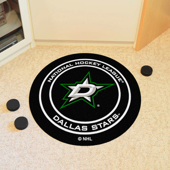27" Dallas Stars Round Hockey Puck Mat