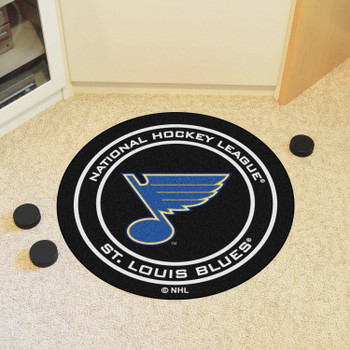 27" St. Louis Blues Round Hockey Puck Mat