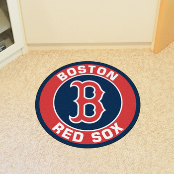 27" Boston Red Sox Roundel Navy Round Mat