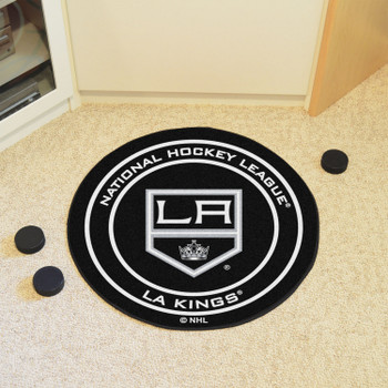 27" Los Angeles Kings Round Hockey Puck Mat