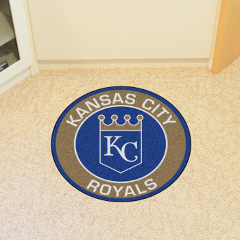 27" Kansas City Royals Roundel Blue Round Mat