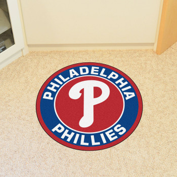 27" Philadelphia Phillies Roundel Red Round Mat