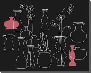 Vase Collection 1 Wrapped Canvas Giclee Art Print Wall Art