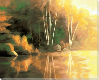 Peaceful Moment Wrapped Canvas Giclee Art Print Wall Art