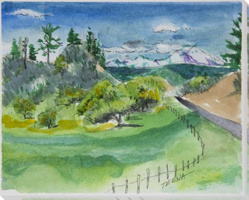 Favorite Spot Roadside Wrapped Canvas Giclee Art Print Wall Art