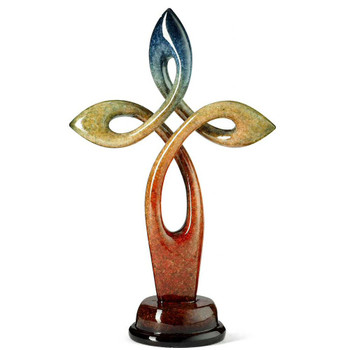 Atone Cross Imago High Gloss Sculpture by Lawrence Oliver