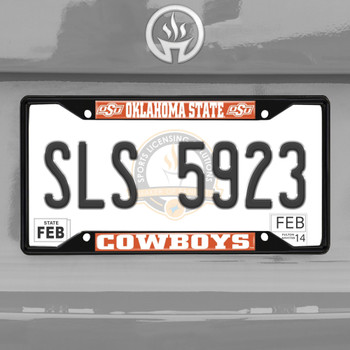 Oklahoma State Cowboys Black License Plate Frame