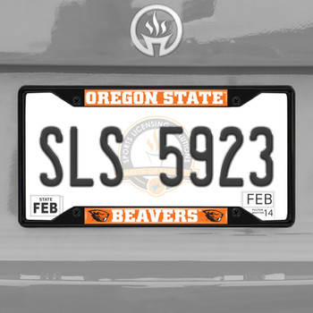 Oregon State Beavers Black License Plate Frame