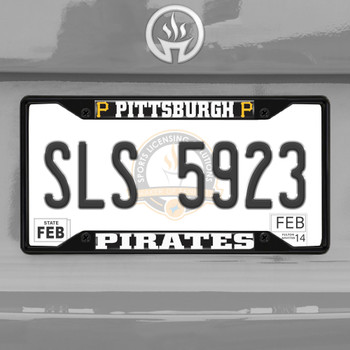 Pittsburgh Pirates Black License Plate Frame