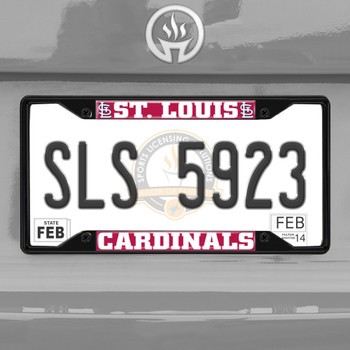 St. Louis Cardinals Black License Plate Frame