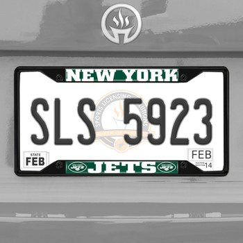 New York Jets Black License Plate Frame