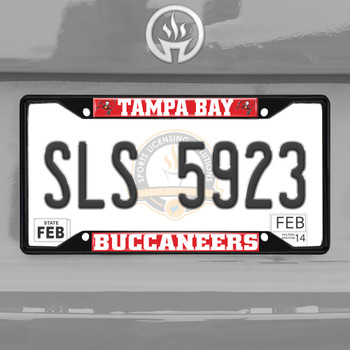 Tampa Bay Buccaneers Black License Plate Frame