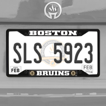 Boston Bruins Black License Plate Frame