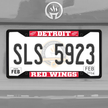Detroit Red Wings Black License Plate Frame