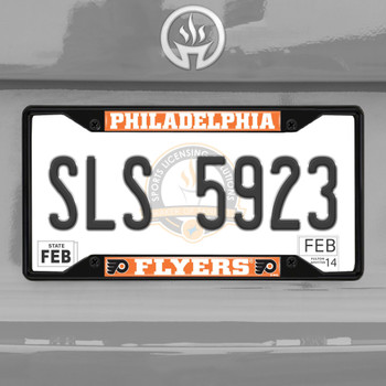 Philadelphia Flyers Black License Plate Frame