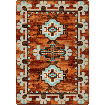 4' x 5' Badlands Rust Southwest Rectangle Rug