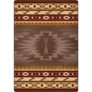 4' x 5' Cinnabar Star Southwest Rectangle Rug