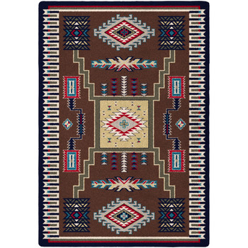 3' x 4' Cloudburst Brown Southwest Rectangle Scatter Rug