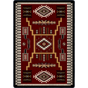 5' x 8' Cloudburst Garnet Southwest Rectangle Rug