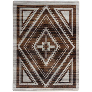 5' x 8' Rim Shot Earthen Southwest Rectangle Rug