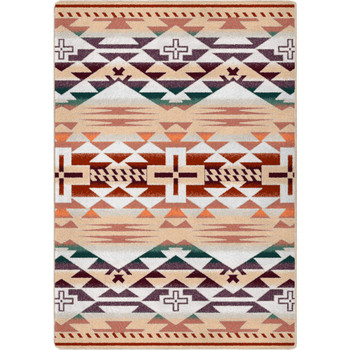 8' x 11' Rustic Cross Clay Southwest Rectangle Rug