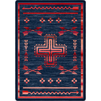 5' x 8' Shoot Me Straight Power Red Southwest Rectangle Rug