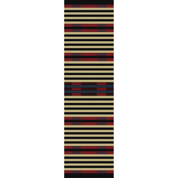 2' x 8' Chief Stripe Rectangle Runner Nylon Area Rug