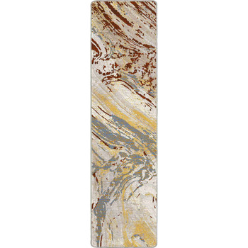 2' x 8' Petrified Amber Wash Rectangle Runner Nylon Area Rug