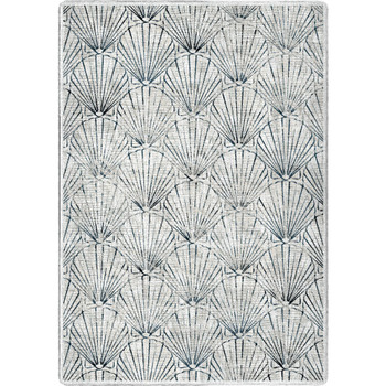 5' x 8' Deco Shells Natural Rectangle Nylon Area Rug