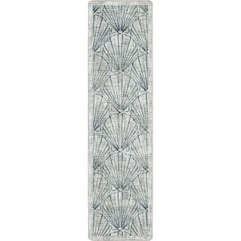 2' x 8' Deco Shells Natural Rectangle Runner Nylon Area Rug