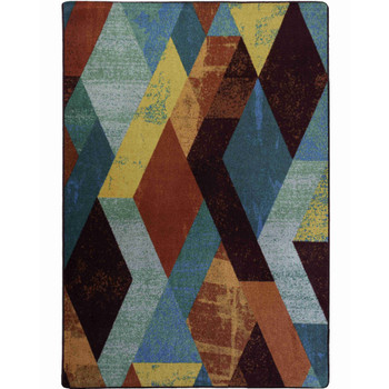 8' x 11' Abstraction Multi Rectangle Nylon Area Rug