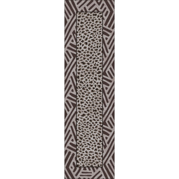 2' x 8' Saharan Roots Earthenware Rectangle Runner Nylon Area Rug