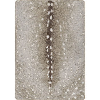 5' x 8' Spotted Hide Gray Rectangle Nylon Area Rug