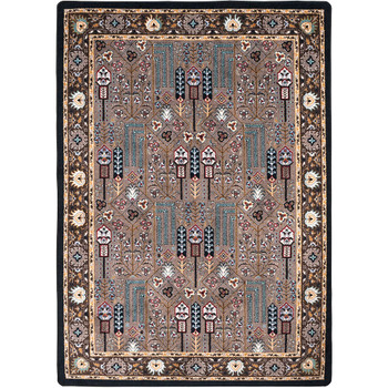 4' x 5' Passage Turquoise Rectangle Nylon Area Rug