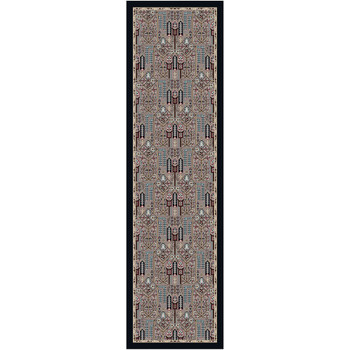 2' x 8' Passage Turquoise Rectangle Runner Nylon Area Rug