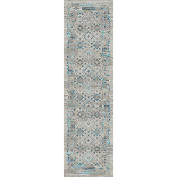 2' x 8' Redemption Distressed Tundra Rectangle Runner Nylon Area Rug