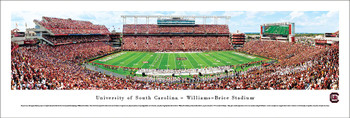 South Carolina Gamecocks Football 50 Yard Line Panoramic Art Print